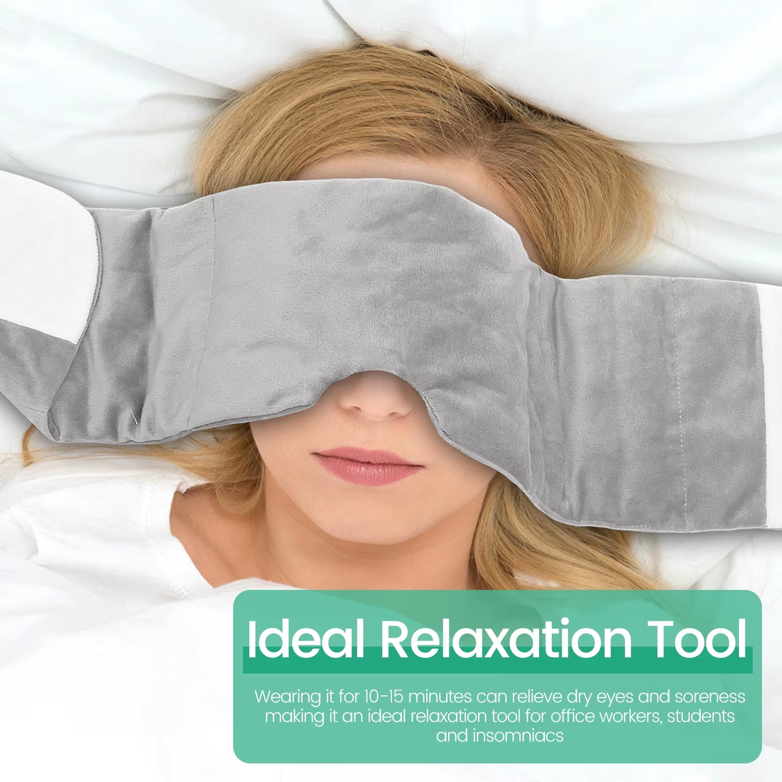 Weighted Blackout Sleep Mask – Soft & Adjustable