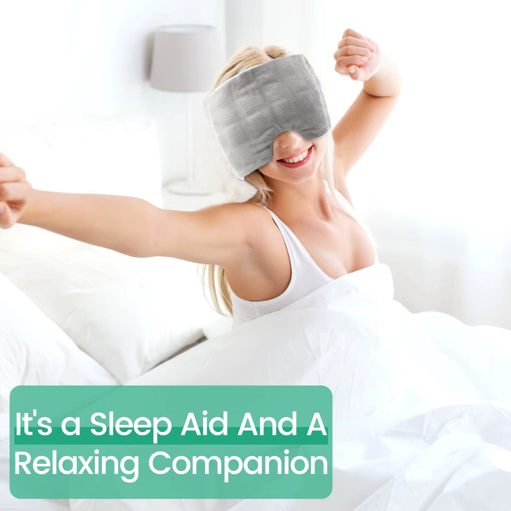 Weighted Blackout Sleep Mask – Soft & Adjustable