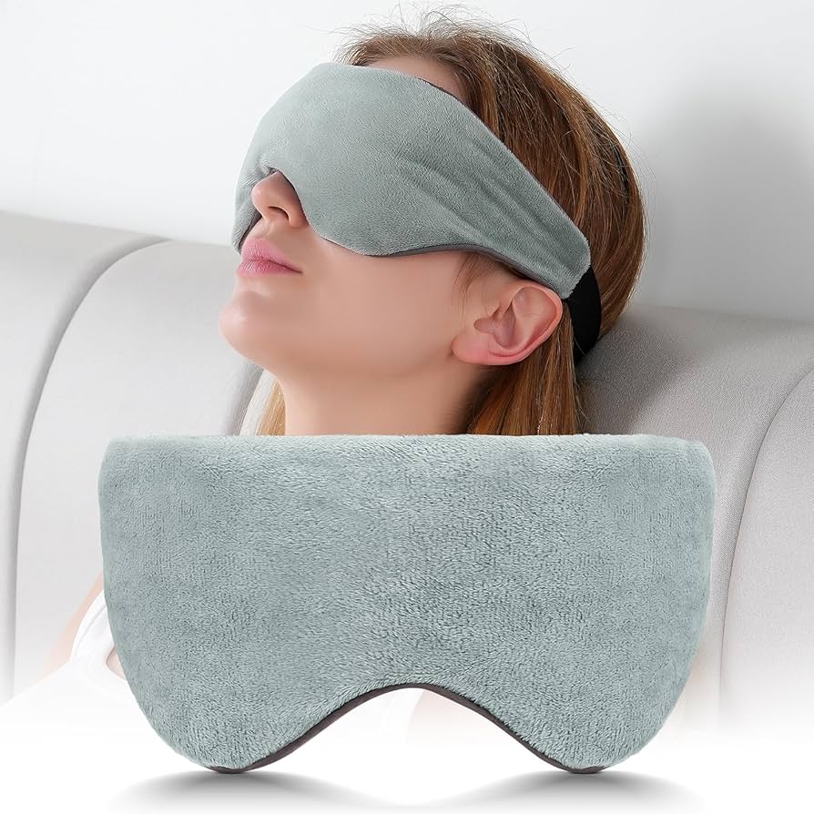 Charcoal Weighted Sleep Mask – Premium Soft Fabric for Deep Rest