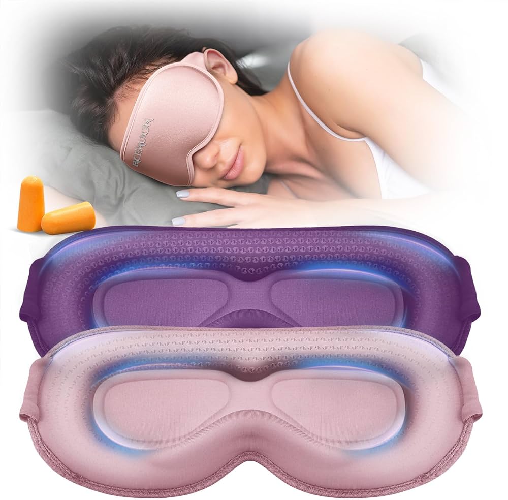 Charcoal Weighted Sleep Mask – Premium Soft Fabric for Deep Rest